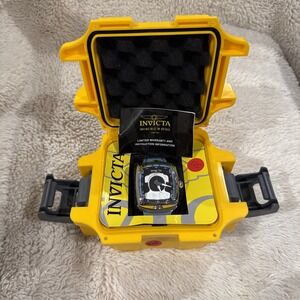 Invicta LAVA Diablo‎ Moon Explorer LE#70/500 Black/Blue 44mm Auto #43606 Rare